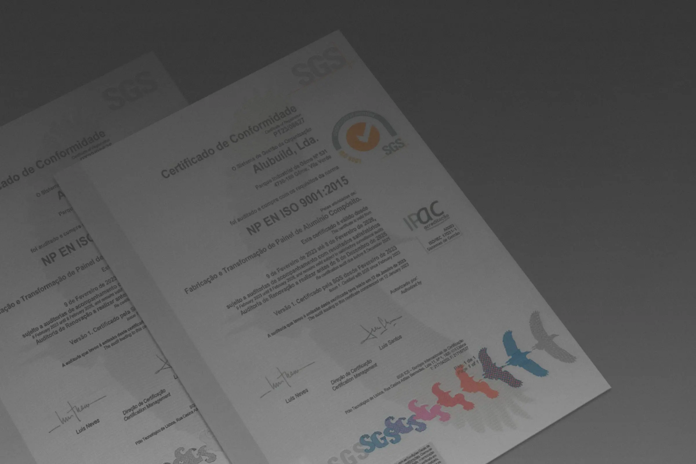 Alubuild® has obtained ISO 9001 and ISO 14001 certifications